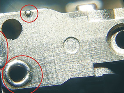 <a href='http://www.nbzsh.com/product/3.htm' class='text_a'>模具激光焊機(jī)</a>修復(fù)模具效果